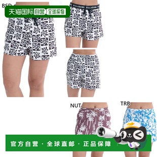 日本直邮Billabong 女士 Logo JQ 印花沙滩裤休闲泳装短裤BF01C50
