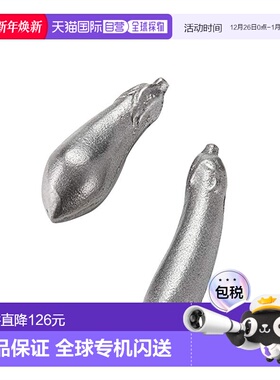 【日本直邮】IWACHU岩鋳家用补铁伴侣南部铁器铁茄子银色2根33003