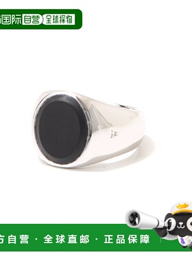 1h可退 日本直邮TOMWOOD 男士经典黑色猫眼石戒指 R74IEMBO01