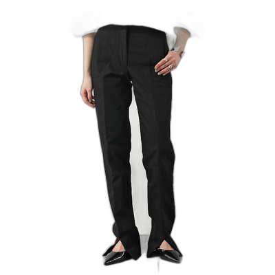 日本直邮JIL SANDER 定制长裤 J02KA0232 J45136 女式棉质开衩 00