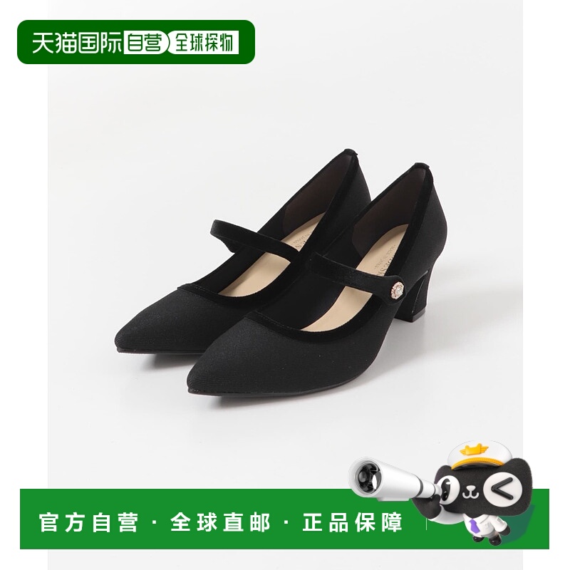 1h可退 日本直邮RODE SKO 女士 粗跟玛丽珍鞋 亮片装饰 立体感拼