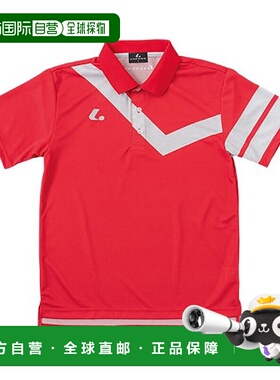 日本直邮LUCENT Polo 衫 男女士比赛衬衫 红色短袖上衣 服装 服装