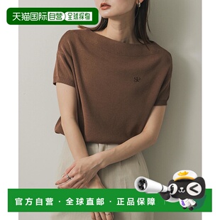 PLACE 女装 刺绣2WAY 1h可退 Neck短袖 Boat 针 日本直邮SENSE