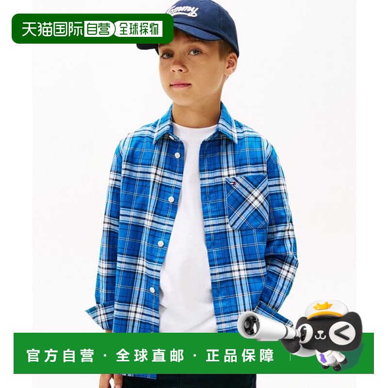 日本直邮TOMMY HILFIGER 男孩图形格纹衬衫 [97502881]