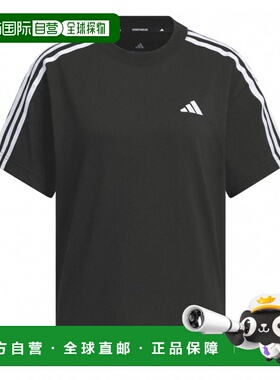 日本直邮adidas 女士 Essentials Plus 三条纹短袖T恤 [JW4499] T