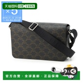 单肩斜挎包 2eth 黑色 日本直邮Celine 男士 11159 38si 翻盖斜挎