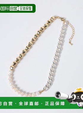 1h可退 日本直邮JEANASIS 女士淡水珍珠项链 银925镀层设计感链饰