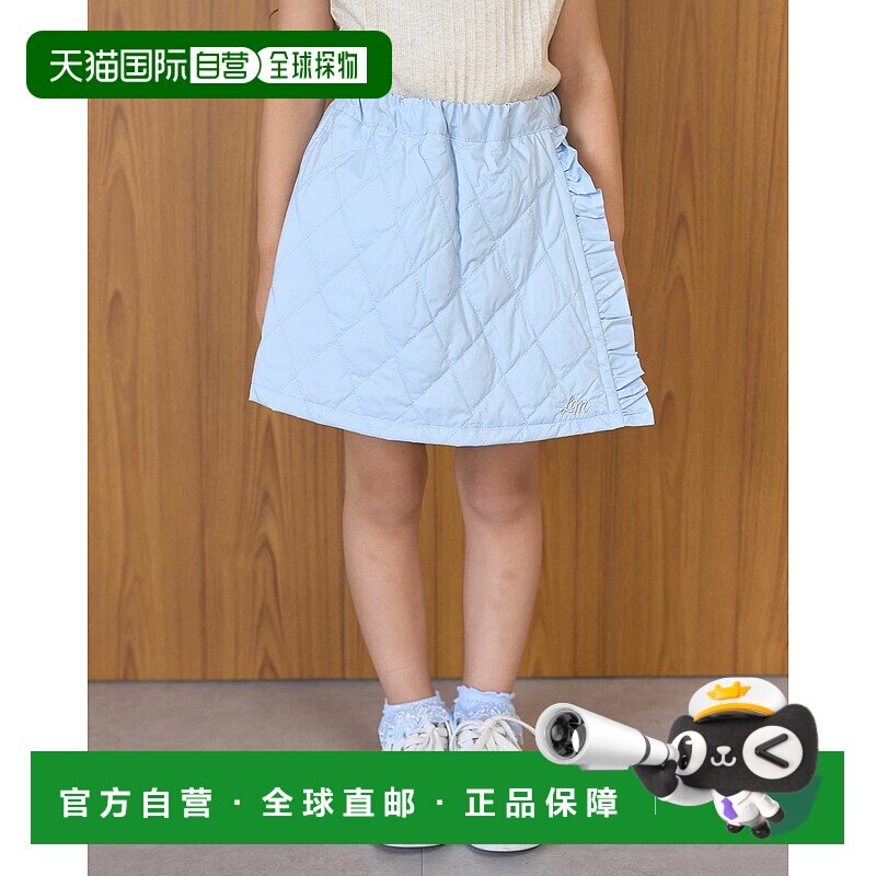 1h可退 日本直邮Lycee mine 女童菱格棉裤 宽松保暖连帽两件套 30