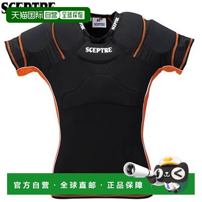 日本直邮Sceptre 护肩 黑色装备橄榄球美式足球 SP3103