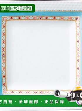 【日本直邮】Noritake/则武 餐盘方盘19cm 蓝色5340A/1645陶瓷