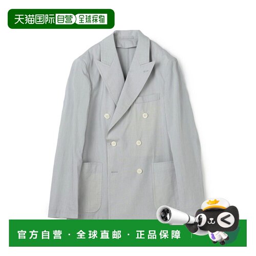 1h可退 日本直邮GIANNETTI PIERO 男士 棉丝混纺双排扣西装外套 6