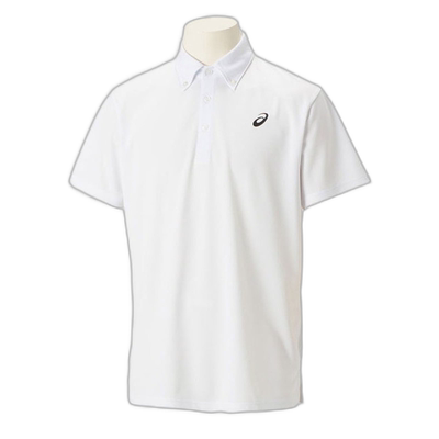 日本直邮ASICS Dry 纽扣 Polo 衫短袖训练男式 2031E022-100半袖