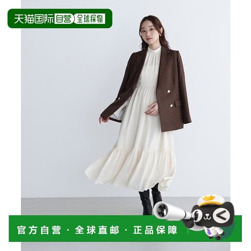 1h可退 日本直邮NATURAL BEAUTY BASIC 背部开口提花连衣裙针织