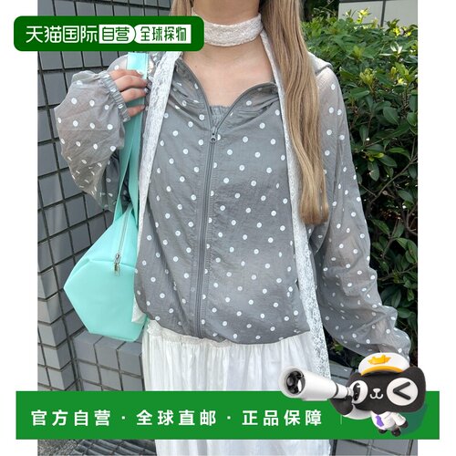 日本直邮WC 女装 波点透视薄款连帽衫 WC26AU08L0003