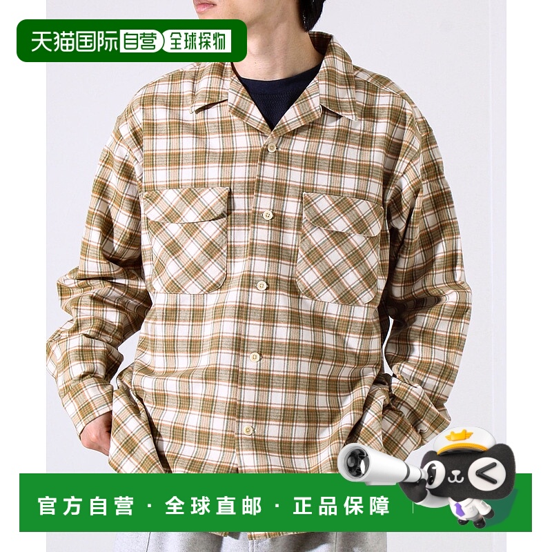 1h可退 日本直邮PENDLETON 男女同款 经典格纹宽松开襟衬衫 秋冬