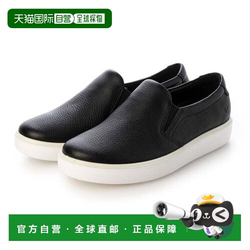 日本直邮ECCO 舒适柔软脚感 SOFT 60 W 女士真皮一脚蹬运动鞋