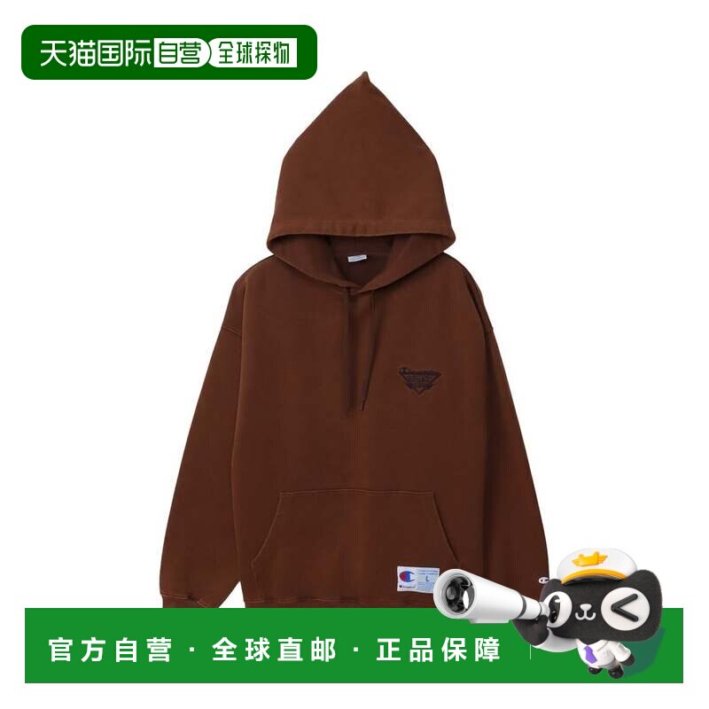 日本直邮Champion卫衣 连帽套头衫 男女款运动服  C3-C107棕色
