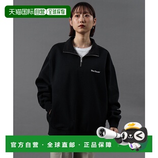 1h可退 日本直邮BEN DAVIS 男女同款 重磅连帽卫衣 半拉链 双口袋