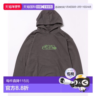 1h可退 日本直邮ELEMENT儿童连帽衫 TAGGING刺绣宽松卫衣 BG02502