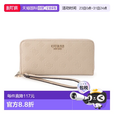 日本直邮GUESS PHOEBE Slg Large Zip长款钱包