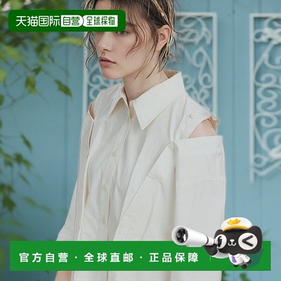 1h可退 日本直邮PUBLIC TOKYO 女士多穿法腰部褶皱设计衬衫 16530