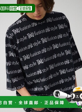 日本直邮AZUL BY MOUSSY 男士提花图案七分袖上衣 251HAC90074G