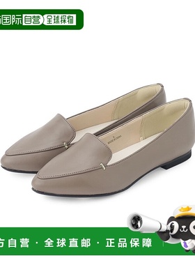 日本直邮grove 金属部件低跟女鞋 GR1241BW43733 黑色乐福鞋单鞋