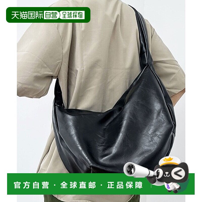 日本直邮florge 大容量轻便皮革质感简约半月形单肩包 [FL8218AW0