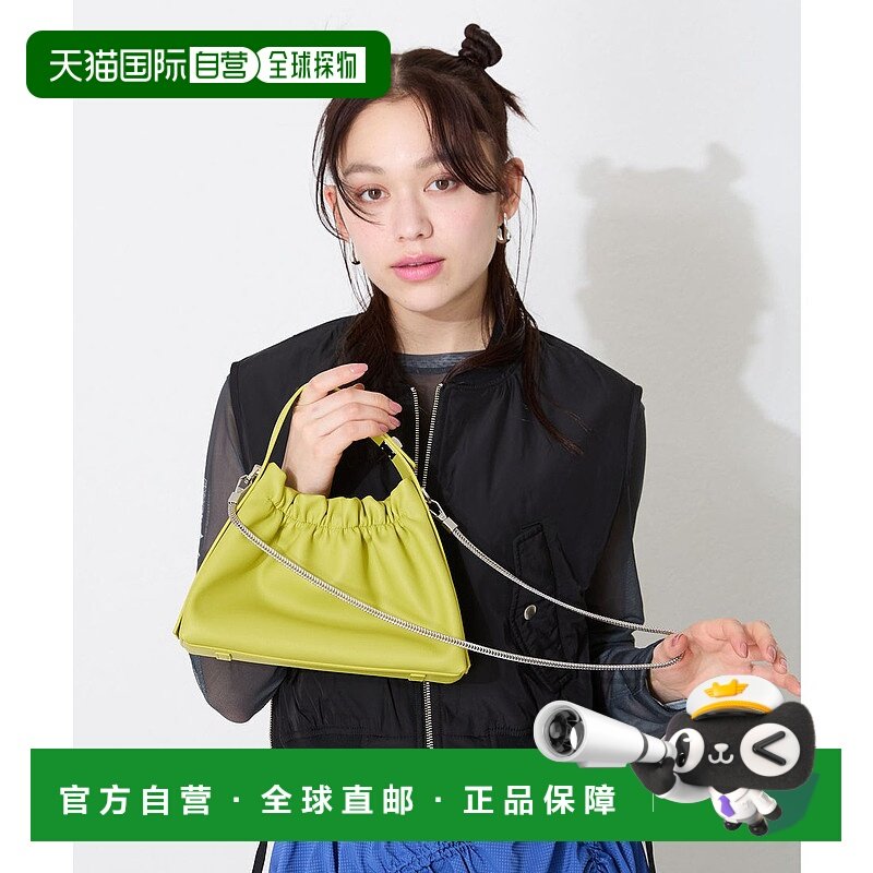 日本直邮Oriental Traffic 2025春夏新作梯形褶皱手提包 [OR526AW