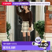 可持续纹理格纹迷你裙 1h可退 日本直邮SNIDEL 日系甜美穿搭高腰