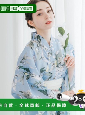 日本直邮Rocky Monroe 女士浴衣两件套装 纯棉花柄和服 可爱复古