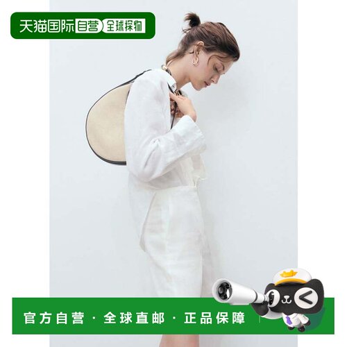 日本直邮MANGO 亚麻短裤 自然白色