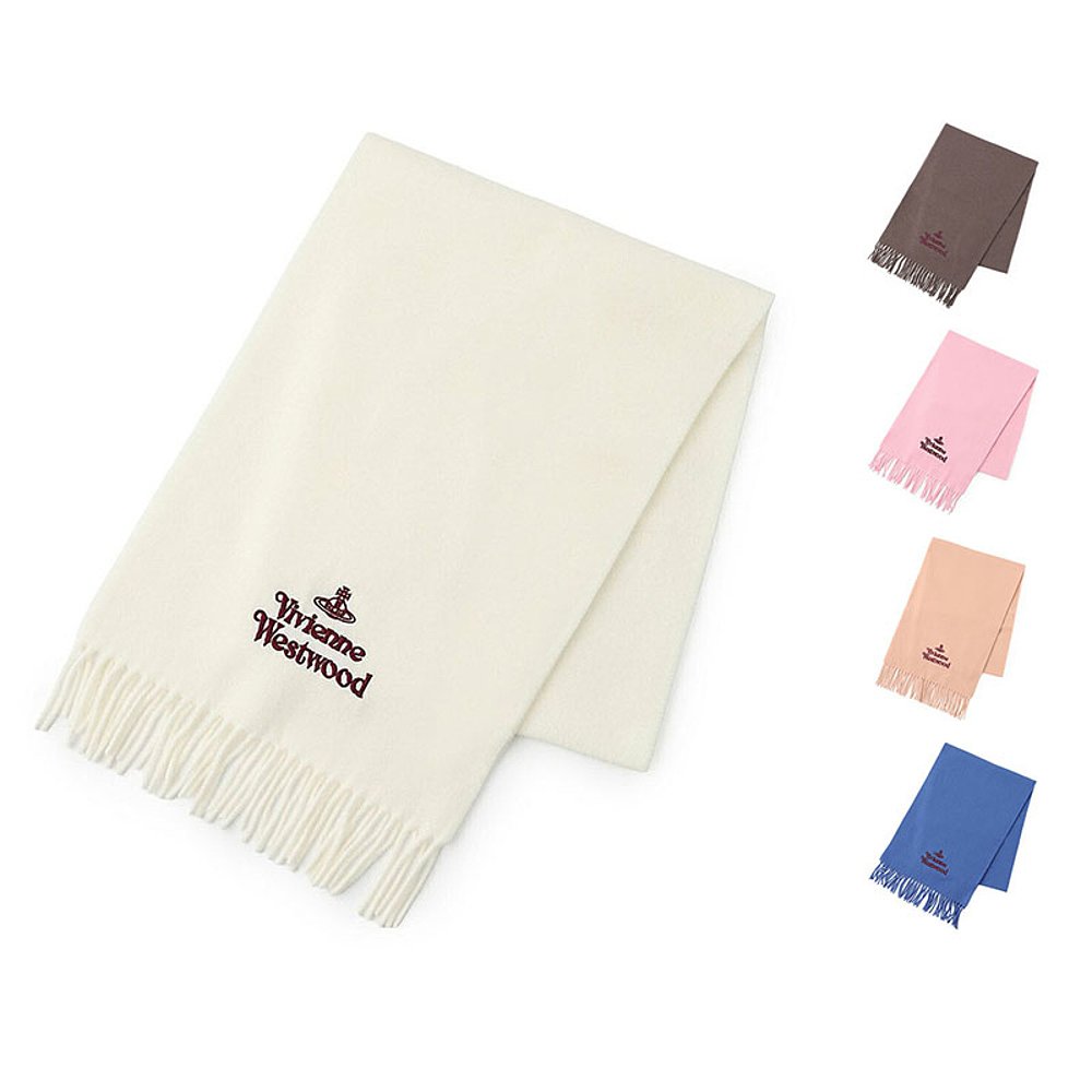 日本直邮VivienneWestwood西太后围巾女秋冬季纯羊毛流苏披肩保暖