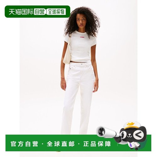 日本直邮TOMMY HILFIGER 修身条纹短袖T恤女装 [TO3203EW012749]