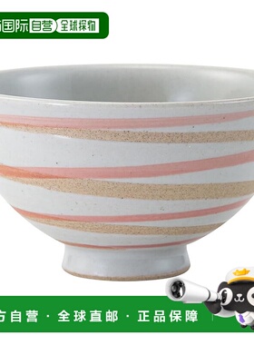 【日本直邮】有田烧饭碗 直径约11cm 螺旋形 红色 日本制造 74103