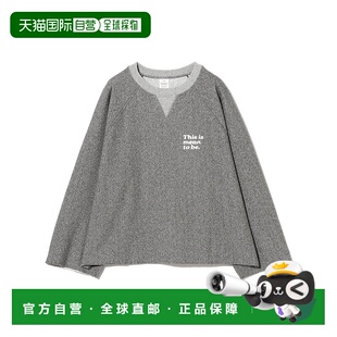 1h可退 日本直邮Healthknit 女装 宽松半袖圆领印花卫衣 125周年