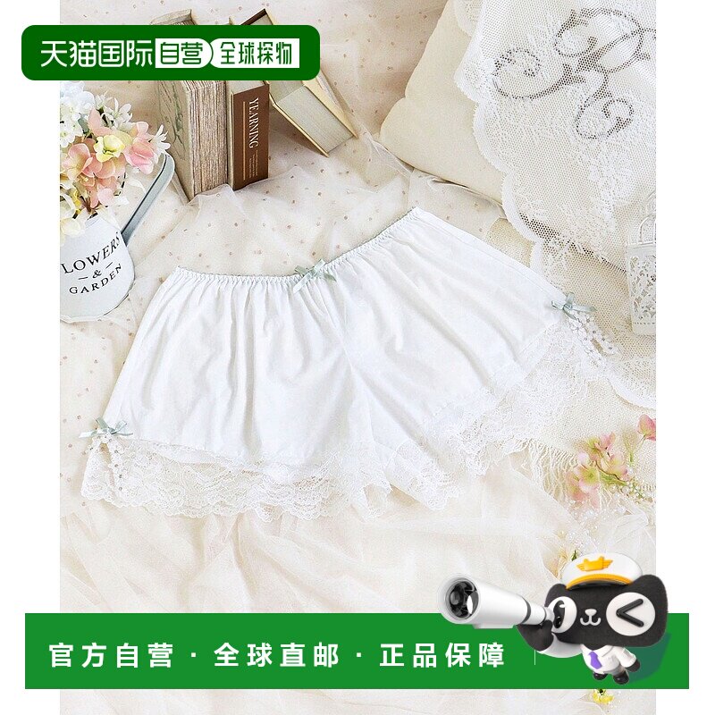 1h可退 日本直邮Risa Magli 女装 高弹力舒适小花刺绣蕾丝Tap短裤