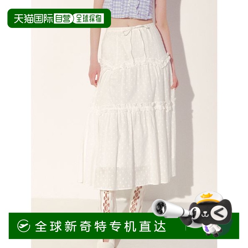 1h可退 日本直邮FURFUR 女装 长款A字裙 设计感网纱长裙 RWFS2540