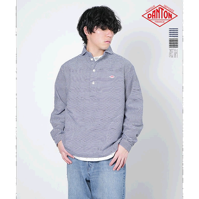 日本直邮 DANTON ROUND COLLAR PO SHIRTS L/S 圆领套头衫长袖