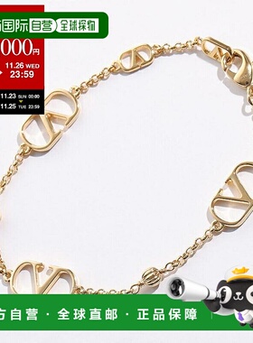 日本直邮VALENTINO  手链 7W2J0X83MET 女士 V 字标志金属链条配