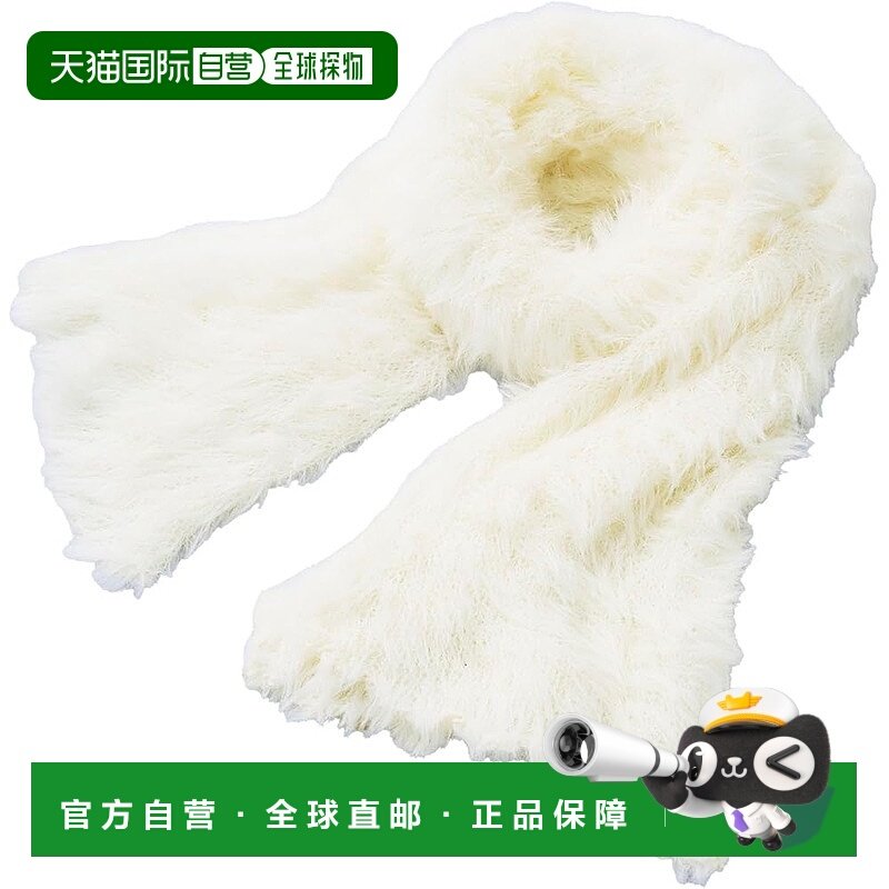 【日本直邮】Cogit  6WAY多功能毛绒围巾帽子披肩 米色