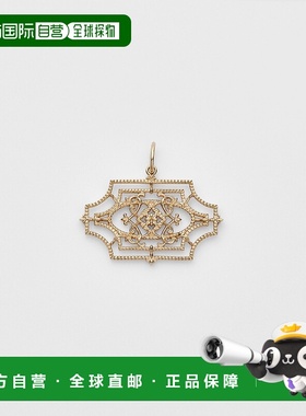 1h可退 日本直邮agete 阿卡朵 女士K5项链吊坠 古典花园镂空设计