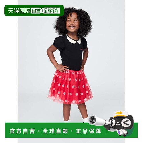 日本直邮babyGap 迪士尼 米妮老鼠 薄纱连衣裙