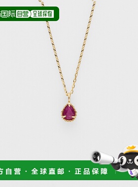 1h可退 日本直邮NOJESS 女士7月诞生石K10红宝石项链 30234123007