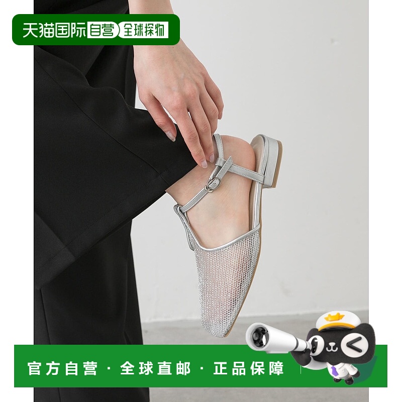 1小时内可退 日本直邮SENSE OF PLACE 女士宽方头网面T型带凉鞋 A