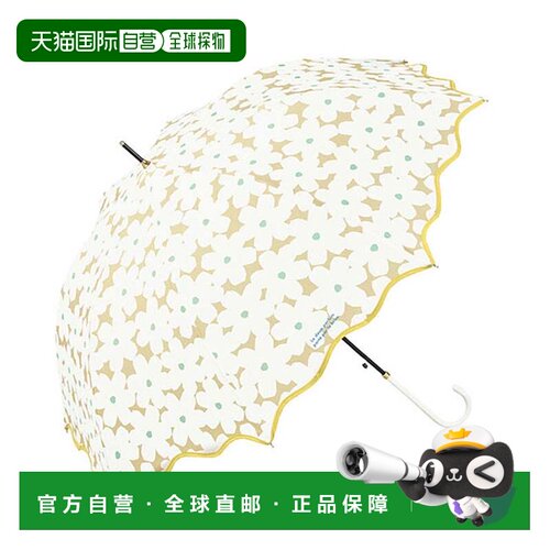 日本直邮Wpc 女士长柄晴雨两用伞 UV防晒 跳跃 8骨 伞骨58cm 优雅