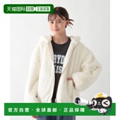 WORK儿童宽松防风仿毛绒外套半拉链连帽衫 1h可退 日本直邮GLOBAL