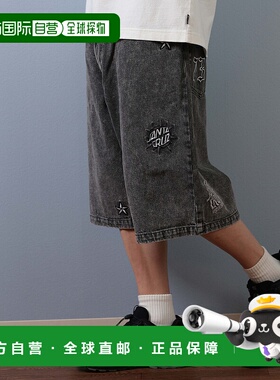 1h可退 日本直邮SANTA CRUZ 男女通用版膝下丈休闲牛仔短裤 50225