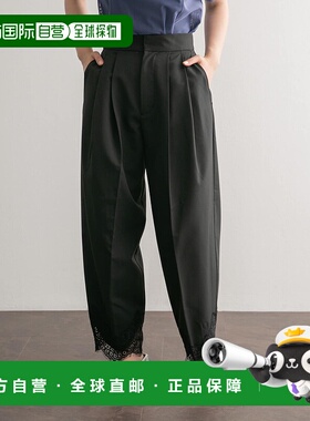 1h可退 日本直邮KBF 女士裾蕾丝修身七分裤 KB4524V260休闲裤