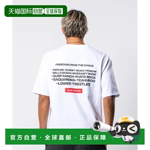 T恤 1h可退 型半袖 宽松版 背面印花设 日本直邮Quiksilver男女同款